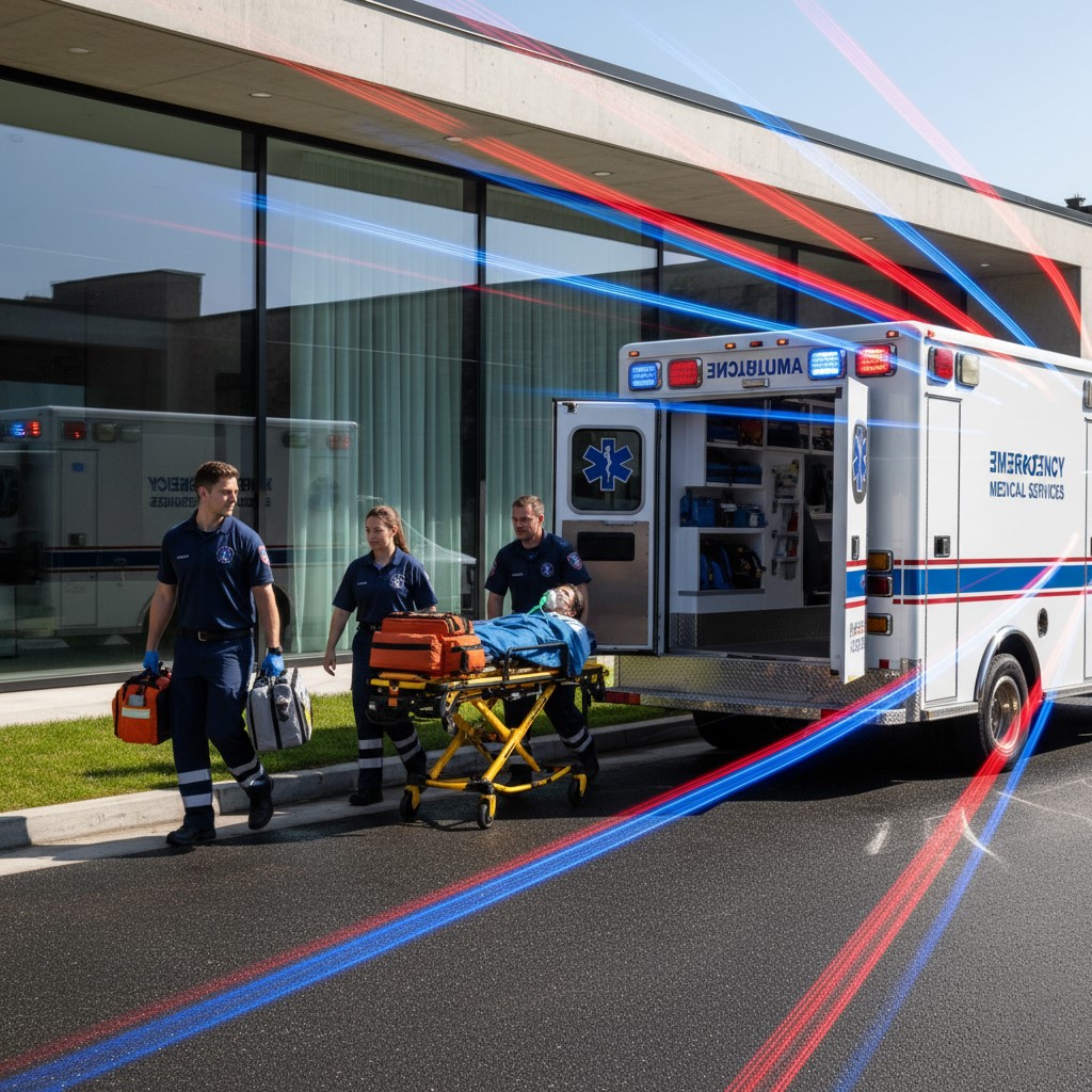 إسعاف من المنزل إلى المستشفى