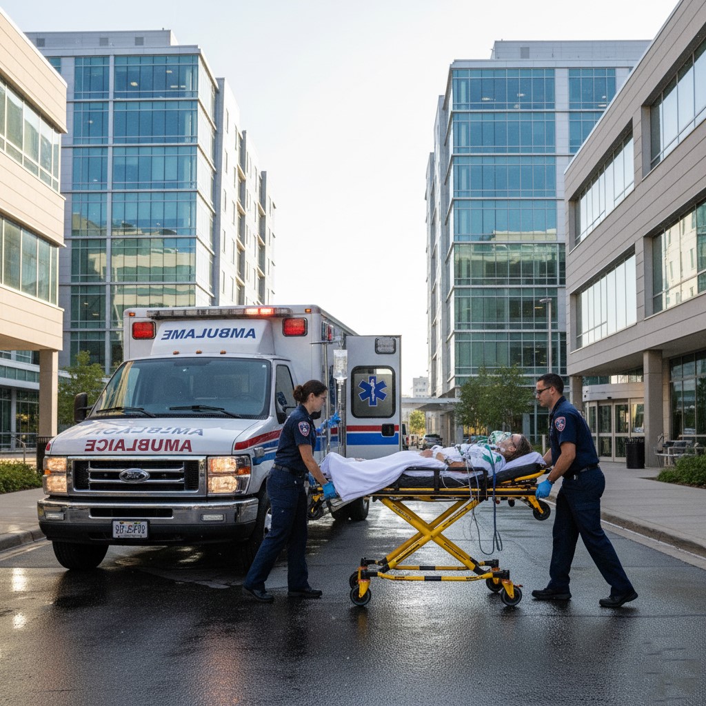 إسعاف من مستشفى إلى مستشفى